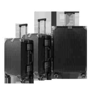 Valise rigide en aluminium de luxe 8003 avec serrure TSA, roulettes pivotantes à 360 degrés, légère, durable et résistante à l'eau - Product Image 4