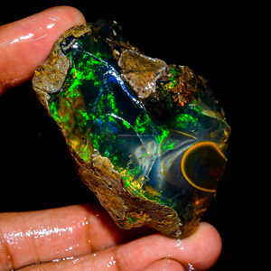 Top Grade 100% naturel Welo feu éthiopien opale fantaisie huile brute pierre précieuse en vrac pour la fabrication de bijoux à bricoler soi-même - Product Image 1