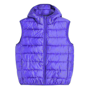 Chaleco acolchado para hombre, tela transpirable, diseño sin mangas, sudadera con capucha y cremallera, corte regular, impresión de logotipo personalizado, chaleco acolchado para hombre - Product Image 4