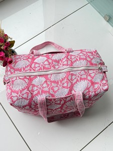 Sac de voyage de luxe en coton matelassé fait main en Inde, léger, avec bandoulière, pour la gym, style bohème, grande capacité, portable - Product Image 2