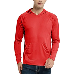 Veste unisexe respirante et légère pour homme, à séchage rapide, couleur unie, coupe classique, manches raglan, idéale pour la pêche, automne et printemps, vente en gros - Product Image 6