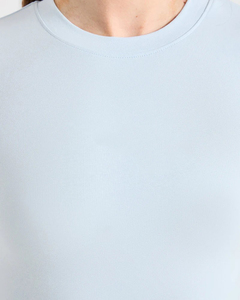 Nouvel Arrivage – T-shirt Décontracté Femme Rouge à Manches Courtes en Jersey Uni, Coupe Slim, Respirant, Personnalisable avec Logo, Vente en Gros, Idéal Printemps-Été - Product Image 6