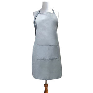 Wholesale Custom Blue Sleeveless 100% Cotton Kitchen Baking Cooking <b>Apron</b> Adjustable for Cleaning Use - Product Image 2