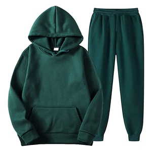 Ensemble de jogging décontracté pour homme avec capuche, confortable, pour l'entraînement sportif, ensemble deux pièces, survêtements - Product Image 1