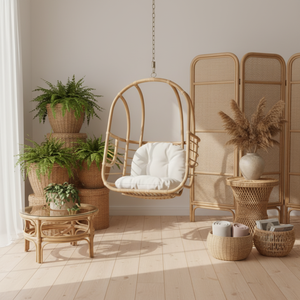 Silla Colgante de Ratán al por Mayor, Silla Columpio para Patio Exterior, Silla Colgante de Mimbre Hecha a Mano para Jardín y Balcón - Product Image 6