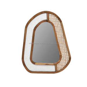RF Crafts New Arrival Design moderne Incrustation d'os en bois Miroir décoratif encadré Décoration murale de luxe pour la maison ou les hôtels - Product Image 2