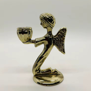 Ángel Decorativo de Latón, Ídolo Premium Hecho a Mano, Pieza Decorativa para el Hogar, para Decoración de Interiores de Lujo y como Regalo - Product Image 1