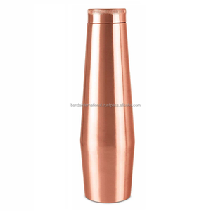 Botella de cobre de alta calidad con acabado pulido para beber y uso en la cocina, a prueba de fugas. - Product Image 5