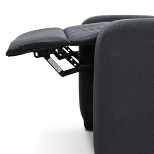 Luxury Modern Foldable Manual <b>Recliner</b> Chair Single Seater Linen Fabric with Wooden Frame for Living Room - Product Image 4