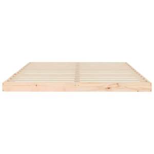 Cadre de lit en bois de pin massif 213,5 x 104 x 9 cm Lits en bois massif naturel - Product Image 4