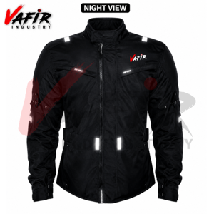 เสื้อแจ็คเก็ตขี่มอเตอร์ไซค์กันน้ำระดับพรีเมียมพร้อมแผ่นป้องกัน 5 ชิ้น |   อุปกรณ์ป้องกันสำหรับรถจักรยานยนต์ |   ผู้ผลิตแบบ OEM ตามสั่ง - Product Image 4