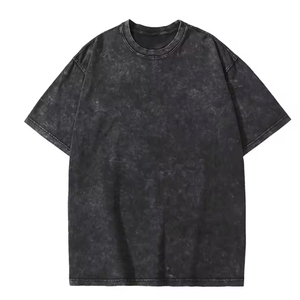 Summer Mens Custom Oversized <b>t</b> <b>Shirt</b> Heavyweight Cotton Blank Acid Wash <b>shirts</b> Custom <b>Vintage</b> <b>T</b>-<b>Shirts</b> - Product Image 2