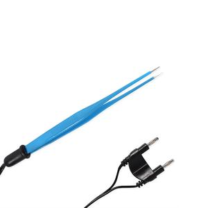 Pinzas Oftálmicas Bipolares Desechables OEM de Un Solo Uso, Rectas, para Iris y Nervio, de Acero, Eléctricas - Product Image 1