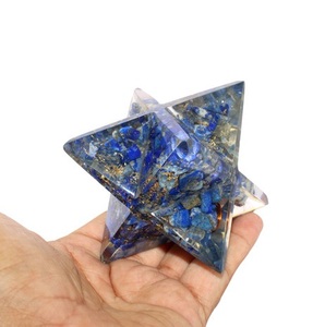 Wholesale 8-Point Star Cut Merkaba Lapis Lazuli Gemstone – Feng Shui <b>Orgonite</b> Healing Crystal Merkaba Star - Product Image 1