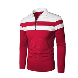 Camiseta Deportiva de Manga Corta para Hombre, Color Rojo, Cuello Alto, Tejido de Punto, con Ribete en Contraste Blanco, Logotipo Frontal, Corte Regular, Transpirable, 100% Algodón - Product Image 4