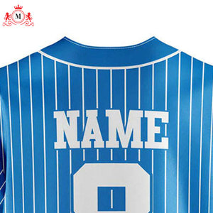ชุดยูนิฟอร์มเบสบอลสีน้ำเงิน เสื้อเจอร์ซีย์ผู้ชายพร้อมกางเกงหมายเลข 8 และชื่อ โพลีเอสเตอร์ระบายอากาศได้ ขนาดผู้ใหญ่ - Product Image 5