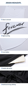 Débardeur de course personnalisé pour homme 100% polyester avec logo, t-shirts sans manches pour le basketball, débardeurs de sport pour la salle de sport - Product Image 2
