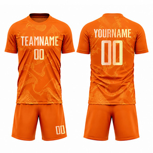 ชุดยูนิฟอร์มฟุตบอลแบบระบายอากาศพิมพ์ลายตามสั่ง ชุดเสื้อและกางเกงขาสั้นฟุตบอลสโมสร โพลีเอสเตอร์คุณภาพสูงสำหรับมืออาชีพ - Product Image 5