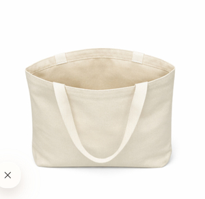 COTTON VOYAGE Custom Logo Printed White Canvas Tote <b>Bag</b> <b>Large</b> Size Reusable Shopping Organic Cotton <b>Shoulder</b> Handle <b>Bag</b> - Product Image 6