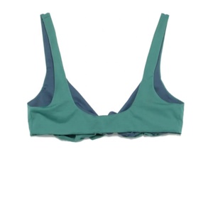 Ensemble de maillot de bain sportif 2 pièces OEM durable, soutien-gorge sans bretelles et culotte, 100 % coton, séchage rapide, respirant, imprimé écologique - Product Image 5
