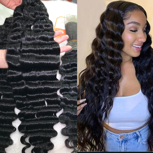 Mejor Precio al por mayor Extensiones de cabello ondulado profundo 100% Cabello virgen Top 1 Extensiones de cabello humano Proveedor en Vietnam - Product Image 2