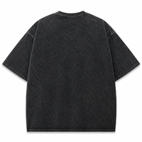 T-shirt vintage délavé à l'acide, coupe oversize, streetwear homme, imprimé graphique, coton épais, épaules tombantes, unisexe, logo personnalisé, tee-shirt tendance 2026