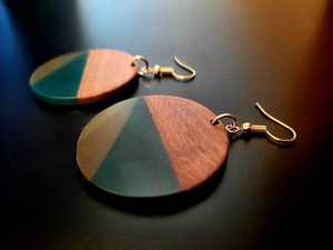 Handmade Wooden Resin Earrings Fashion Jewelry Women Geometric <b>Drop</b> Dangle Bohemian Style Lightweight Accessories Party MN - Product Image 5