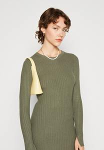 Fabricante Profesional de Vestidos de Punto Acanalados, Vestido Mini Ajustado de Manga Larga, Logotipo Personalizado - Product Image 3