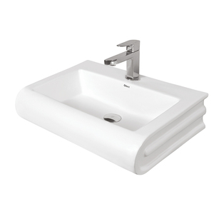 Lavabo de Cerámica Blanco de Diseño Moderno, Fabricado en India, para Uso Doméstico y Hotelero, para Compradores Globales - Product Image 1