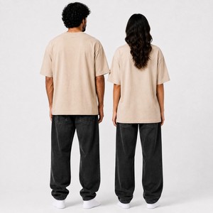 เสื้อยืดคอตตอนริงสปัน เนื้อเจอร์ซีย์นุ่ม สตรีทแวร์ 220 กรัม ผ้าฝ้าย 100% ทรงโอเวอร์ไซส์ ดีไซน์สั่งทำได้ เป็นมิตรต่อสิ่งแวดล้อม - Product Image 4