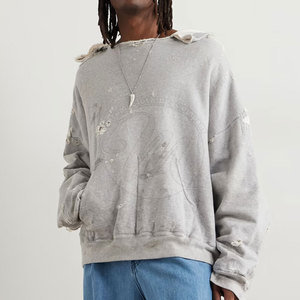 Diseña tu propio logotipo, sudaderas con efecto desgastado de alta calidad, nuevo estilo, sudaderas con efecto desgastado en grandes cantidades para venta en línea - Product Image 2