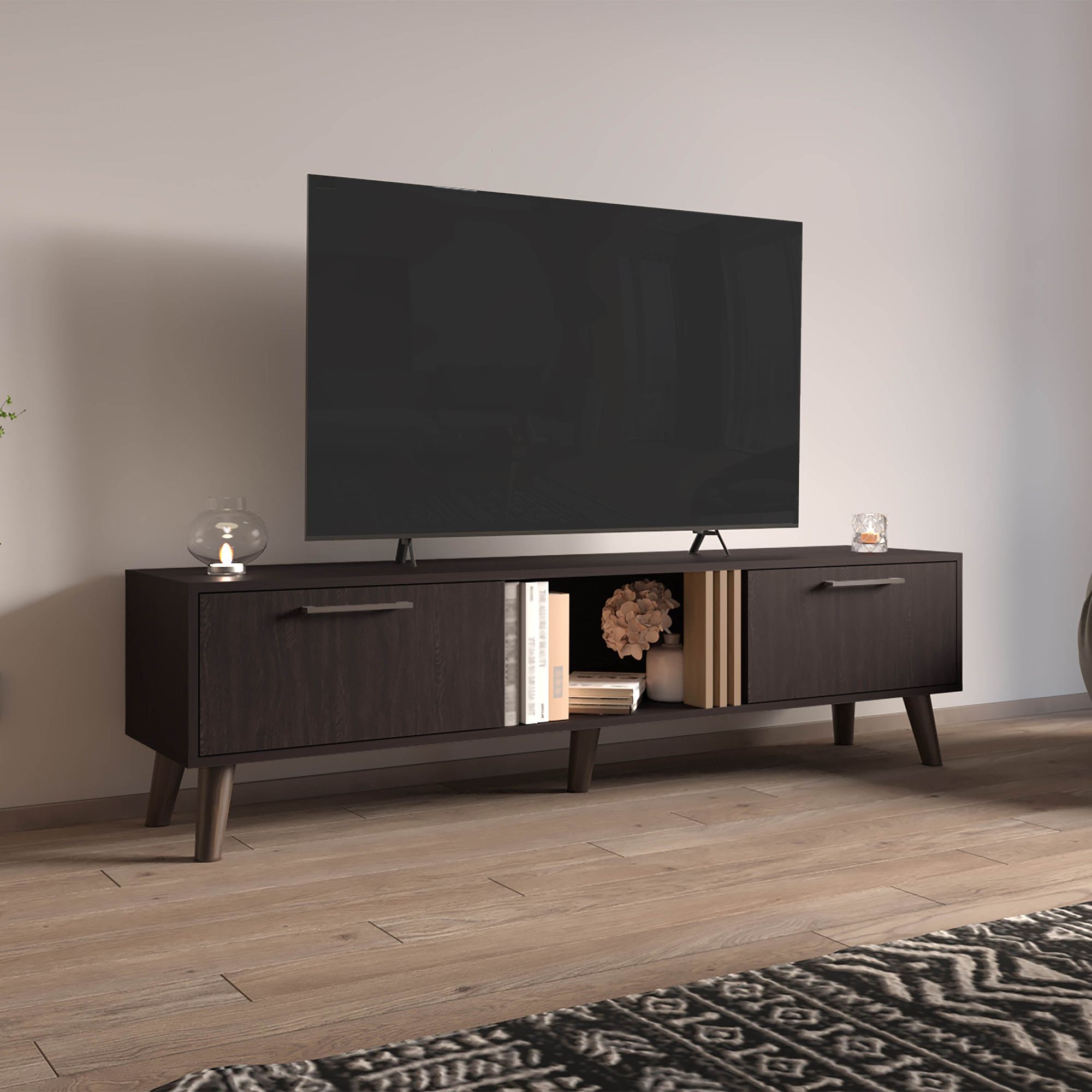 Black Wengue / Natural Oak Color