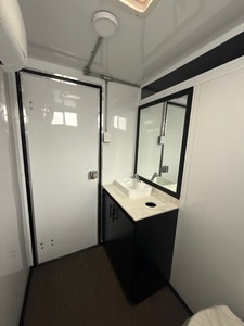 7x14 Restroom <b>Trailer</b> 2 Stall Upscale Portable Bathroom Ships Nationwide - Product Image 3