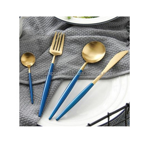 Durable Stainless Steel Cutlery Set Mirror Gold Plating Eco-Friendly <b>Spoons</b> Forks Knives for Daily Use Elegant Table Decor - Product Image 5
