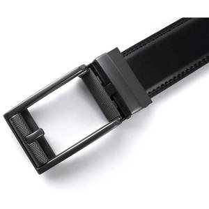 High Quality Black Leather Belt Top Quality And Comforetable Leather Fabric Oversized Leather Belt For Man - Product Image 5