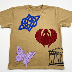 T-shirt personnalisé pour homme en coton 250 g/m² à manches longues avec impression 3D en mousse gonflée, logo personnalisable, tissu tricoté - Product Image 1