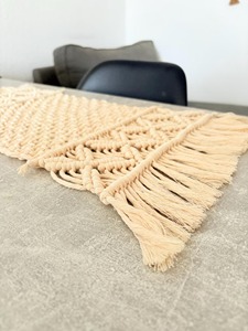 White Macrame Placemats Handmade Boho Table <b>Mats</b> for Dining Table Kitchen Decor Coffee Table Styling and Gift Use From India - Product Image 2