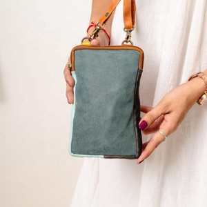 Exotic Luxury Cowhide Genuine Leather Women's <b>Small</b> Crossbody <b>Handbag</b> with Carved Mobile Phone Pocket Western Style - Product Image 3