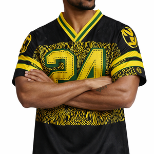 Camiseta de Fútbol Americano Unisex de Malla Oversize para Hombre, Diseño Personalizado con Número y Patrón por Sublimación, Top Deportivo, Fabricante Mayorista - Product Image 3