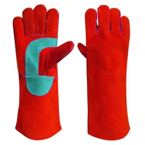 High Quality Long-Lasting Reinforced Cowhide Split Leather <b>Gloves</b> Heat Spark Resistant Construction Welders Safety <b>Gloves</b> - Product Image 2