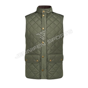 Custom Outdoor Multi Pocket 100% Polyester Micro Fabric <strong>Barbour</strong> Hunting Diamond Cut Plus Size Sleeveless Vest <strong>Jacket</strong> - Product Image 1