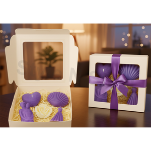 Bougie sculptée artisanale en cire de soja parfumée pour couple, pour Noël, la Saint-Valentin, Halloween, Ramadan, Diwali, célébrations de fêtes - Product Image 1