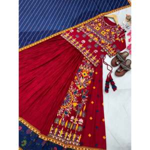 Designer Women's Lehenga Choli <b>Set</b> with Elegant Gamthi <b>Embroidery</b> Work - Product Image 2