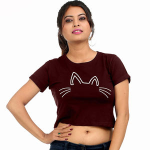 Camisetas Cortas Personalizadas para Mujer, Cuello Redondo, Tops Casuales, Tejido Jersey Transpirable y Ecológico, Primavera Verano, Precio Bajo, Tallas S-5XL - Product Image 5