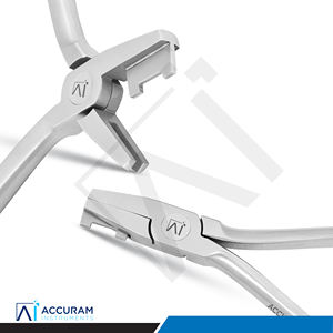 Alicate para formar ligaduras de ortodoncia Accuram de 12.5 cm con inserto de carburo de tungsteno, instrumento dental para doblar alambres de arco, acero inoxidable, CE - Product Image 6