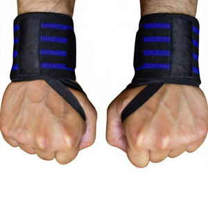 Muñequeras Deportivas Transpirables de Poliéster y Nylon con Gancho, Ideales para Levantamiento de Pesas y Fitness, con Logotipo Personalizado OEM - ¡Venta Caliente! - Product Image 1