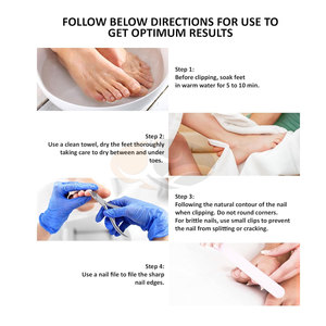 Cortauñas profesional de acero inoxidable, alicates para uñas encarnadas, cortador de uñas de 5 pulgadas (13 cm) con doble hoja y resorte de alambre para bebés - Product Image 6