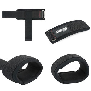 Correas de levantamiento unisex con cierre de gancho y bucle, correas de tela duraderas para protección de manos, accesorio de gimnasio, correa de levantamiento de pesas - Product Image 2