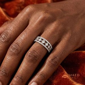 Anillo de Compromiso de Plata de Ley 925 con Moissanita Vintage, Anillo de Boda, Regalo de Joyería de Lujo para Mujer - Product Image 4