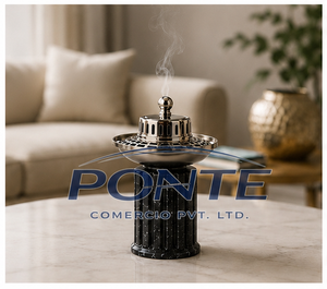 Quemador de incienso árabe de lujo, moderno, chapado en oro, para Bakhoor y Oud, para decoración del hogar, regalo de Ramadán y Eid, venta al por mayor, Mabkhara - Product Image 2